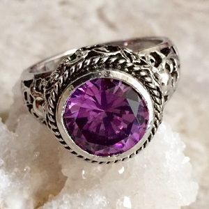 Amethyst Statement Ring